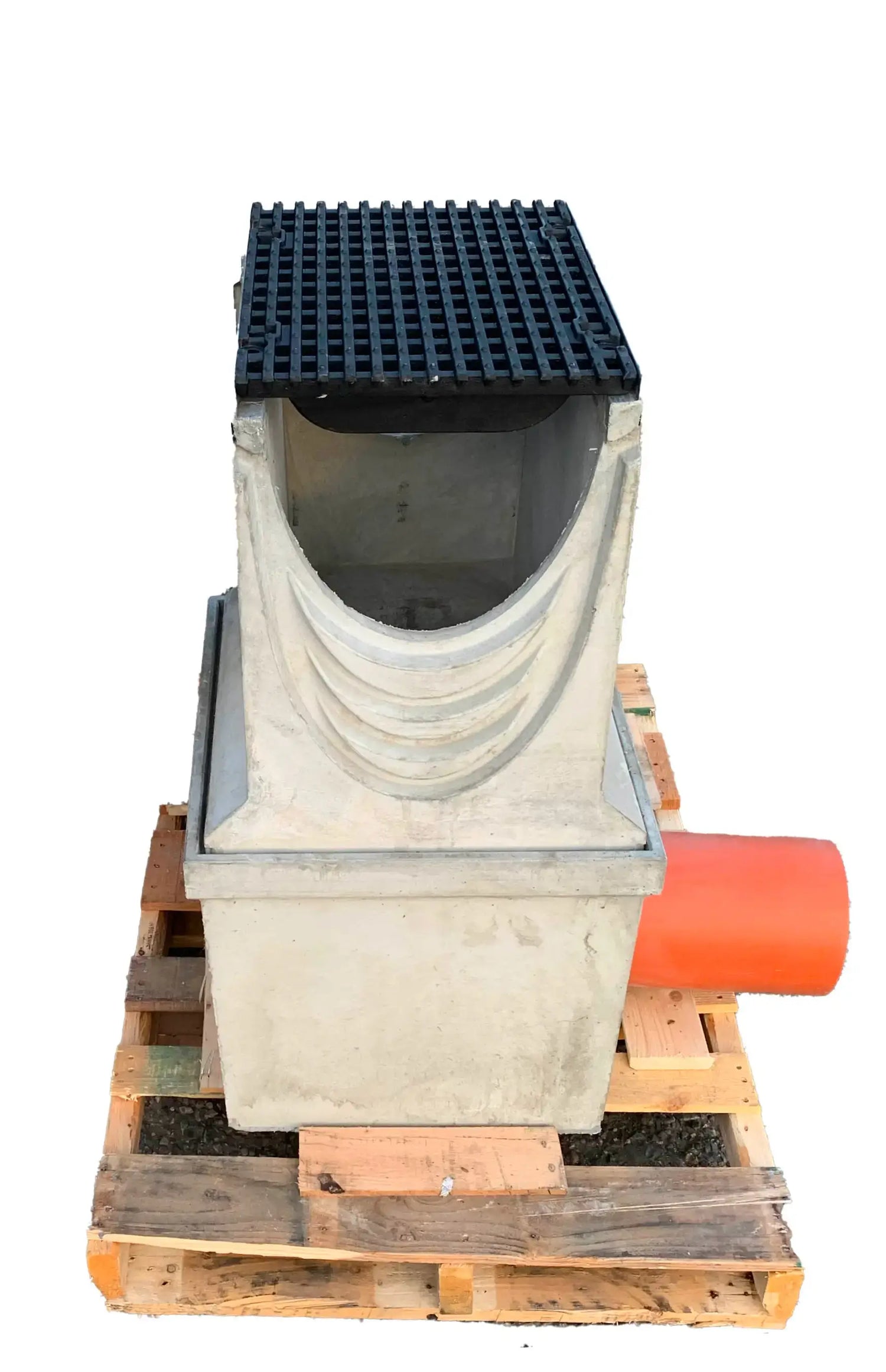 Precast fiber reinforced concrete catch basin