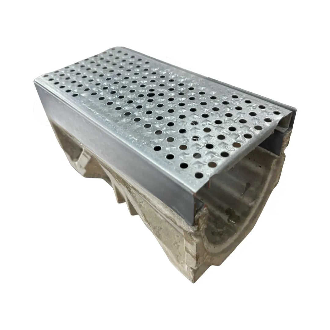 Heel proof perforated trench drain system