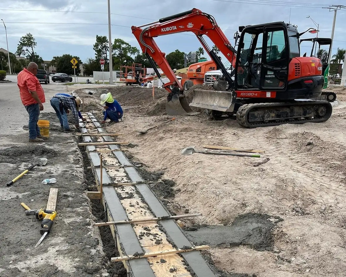 installing new trench drain system