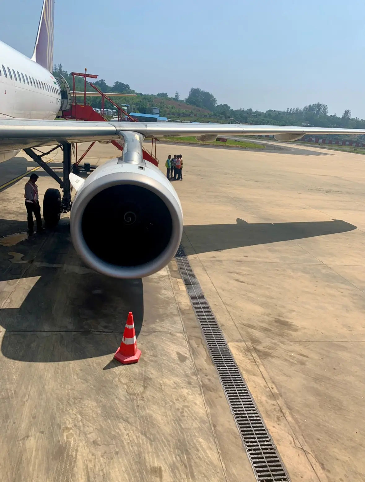 Airport runway drainage
