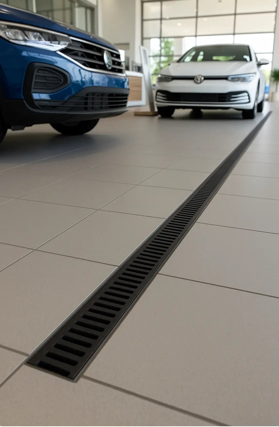 Car dealership model 600 linear drainage
