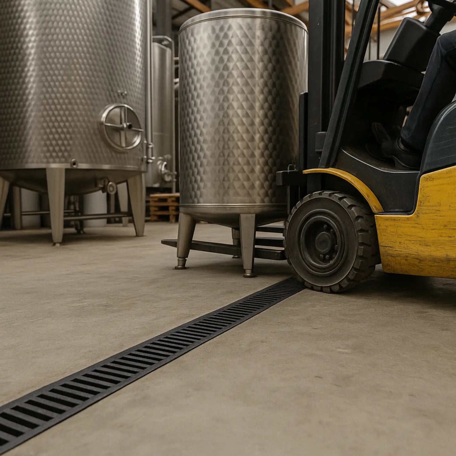 Cider drainage system processing brewmaster three