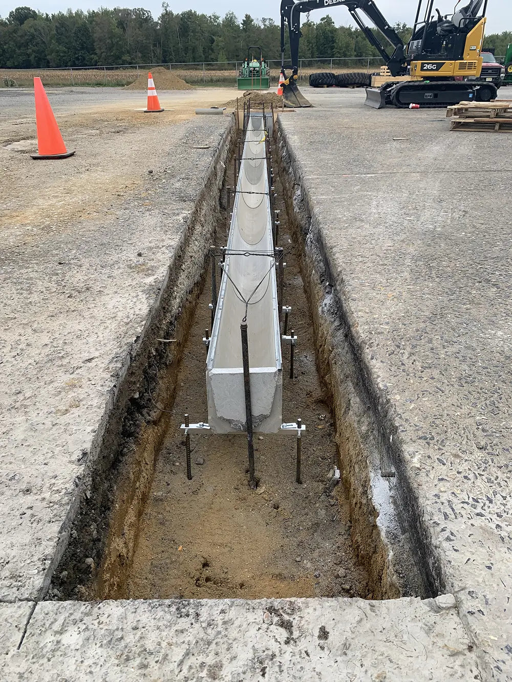 Highway drainage installation