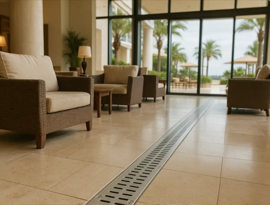 Hotel and resort stainless steel drainage system Quicksilver