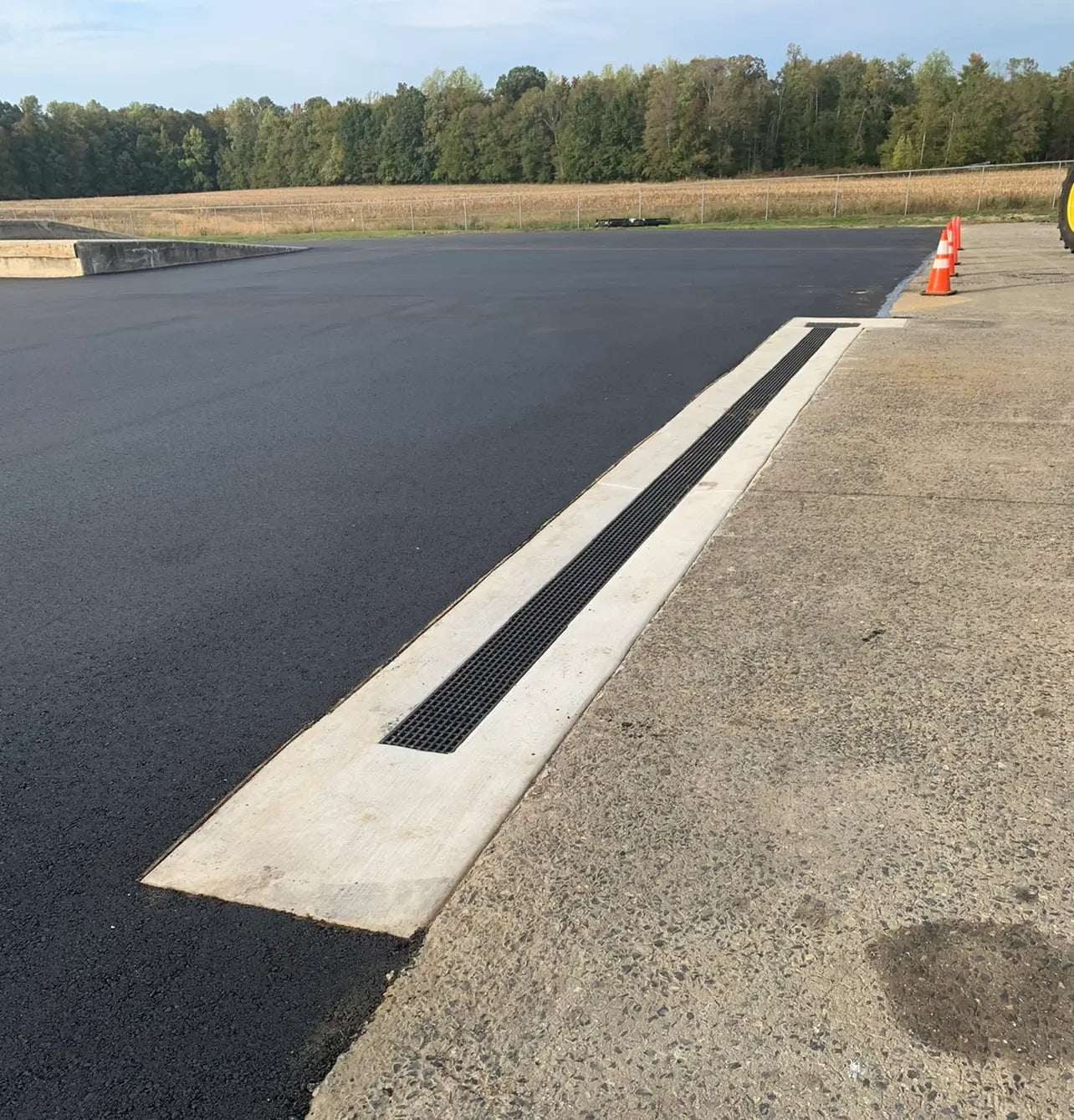 Loading dock drainage